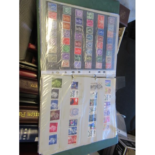 721 - BOX OF TEN WORLD STAMP ALBUMS