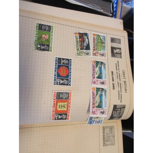 726 - BOX OF STAMP ALBUMS, FIRST DAY COVERS AND LOOSE STAMPS