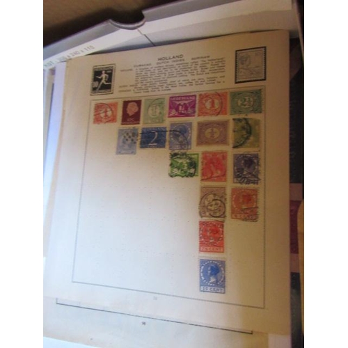 733 - LARGE BOX OF MAINLY WORLD STAMPS IN ALBUMS