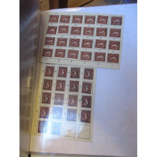 734 - CRATE OF BRITISH STAMP ALBUMS INCLUDING PENNY REDS