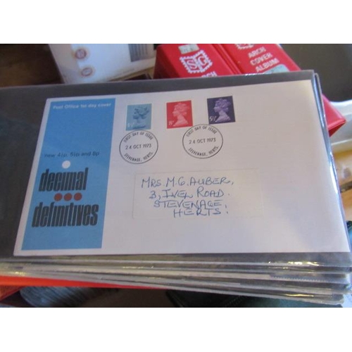 735 - SEVEN ALBUMS OF GB AND COMMONWEALTH FIRST DAY COVERS