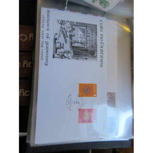 753 - EIGHT ALBUMS OF GB FIRST DAY COVERS