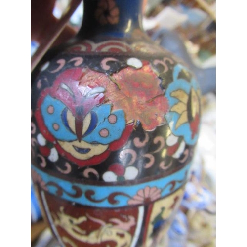 271 - QUANTITY OF CLOISONNE AND OTHER CHINESE STYLE VASES