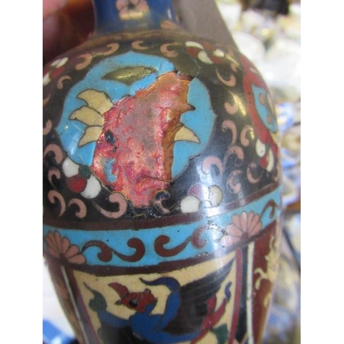 271 - QUANTITY OF CLOISONNE AND OTHER CHINESE STYLE VASES