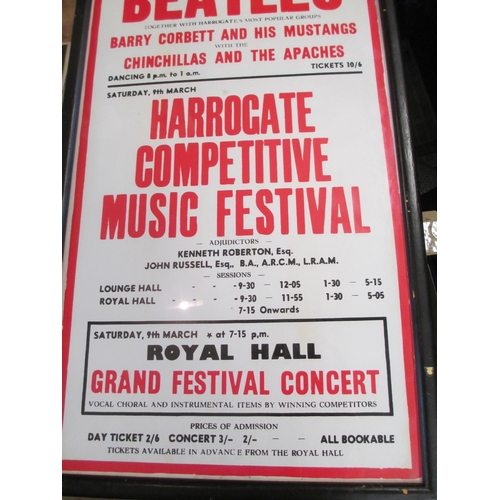 51A - REPRODUCTION ROYAL HALL HARROGATE FRAMED POSTER