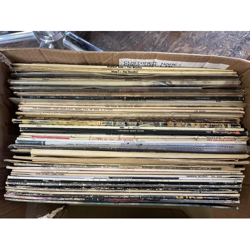 79 - BOX OF RECORDS INCLUDING BEATLES AND BLUES