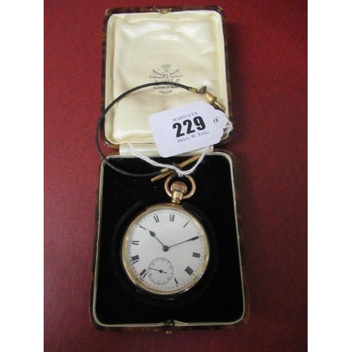 229 - GOLD PLATED POCKET WATCH