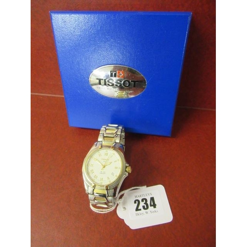 234 - GENTS STAINLESS STEEL TISSOT WRISTWATCH