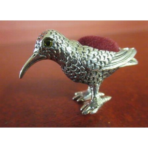 266 - SILVER SANDPIPER PIN CUSION