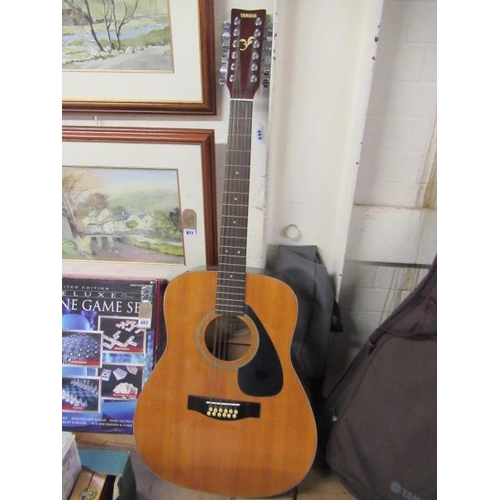 469 - YAMAHA TWELVE STRING ACOUSTIC GUITAR AND CASE