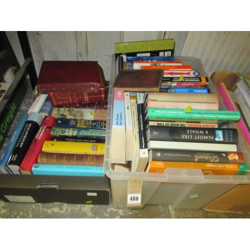 480 - TWO BOXES OF BOOKS