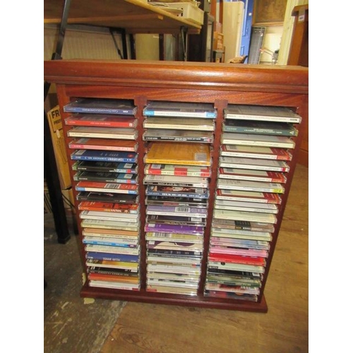 483 - CD RACK WITH CDS