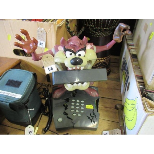 58 - TASMANIAN DEVIL NOVELTY TELEPHONE