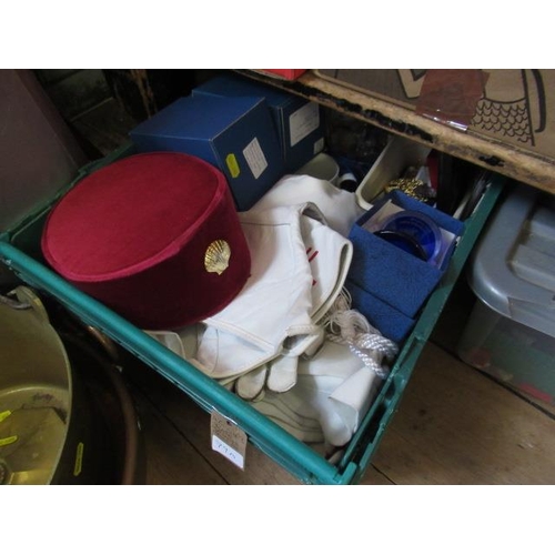 79A - CRATE OF MASONIC ITEMS ETC
