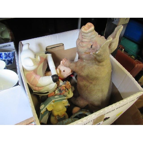 80 - BOX OF PIG ORNAMENTS
