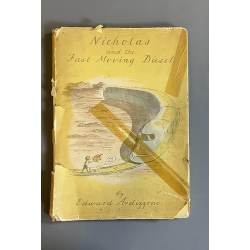 458 - EDWARD ARDIZZONE, Nicholas and the Fast Moving Diesel, 1948, Eyre and Spottiswoode, very good in a p... 
