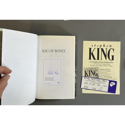 462 - SIGNED STEPHEN KING, Bag of Bones, no. 702/ 2000 signed copies with ephemera from Stephen Kings Roy... 