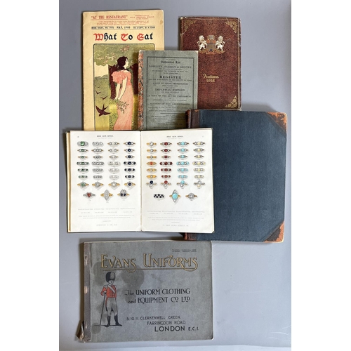 468 - ALBUM OF FANCY COSTUMES, edited by Marie Schild, ex Darwen libraries, split down spine; WITH Streete... 