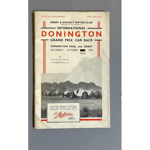 471 - THE DERBY & DISTRICT MOTOR CLUB INTERNATIONAL DONINGTON GRAND PRIX CAR RACE, Donington Park Saturday... 