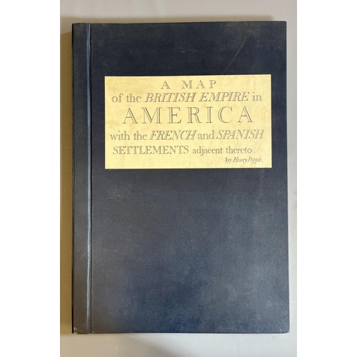 472 - A MAP OF THE BRITISH EMPIRE IN AMERICA, Facsimile by Harry Margary, Lympne Castle, Kent, large folio... 