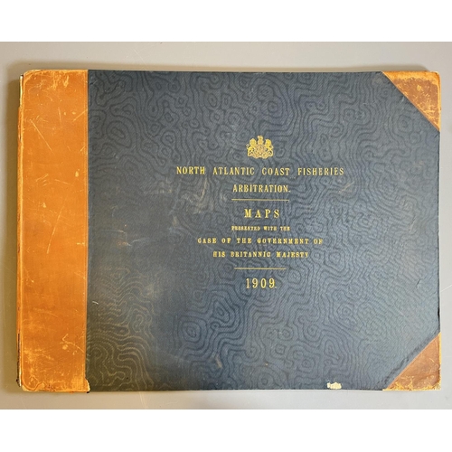 475 - NORTH ATLANTIC COAST FISHERIES ARBITRATION, MAPS PRESENTED WITH THE CASE OF THE GOVERNMENT OF HIS BR... 