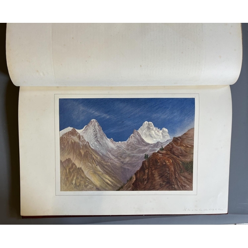 477 - THE PEAKS AND VALLEYS OF THE ALPS ALSO FROM WATER-COLOUR DRAWINGS BY ELIJAH WALTON, T G Bonney, 1867... 