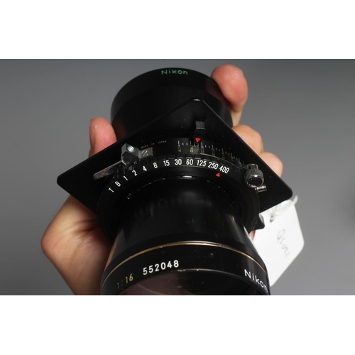 489 - A NIKON NIKKOR-T ED 360MM 1:8 LENS numbered up to 720mm, with lens cap, 360mm rear lens and 500mm re... 