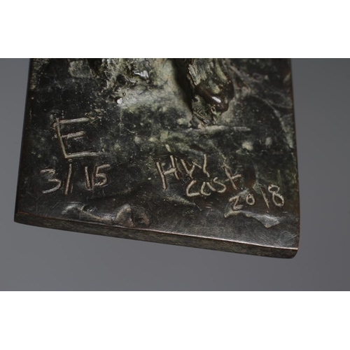 520 - LAURENCE EDWARDS (b.1967) Untitled (Male Figure) 2018, bronze sculpture, signed, numbered 3/15 and d... 