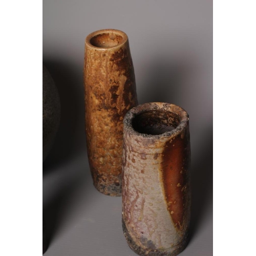 8 - A BIZEN STONEWARE TALL EWER, 9 1/2