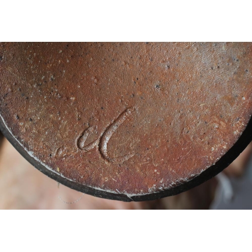 8 - A BIZEN STONEWARE TALL EWER, 9 1/2