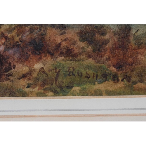 623 - WILLIAM CHARLES RUSHTON (1860-1921) View of an Estuary and a Moorland Scene, a pair, both signed, wa... 
