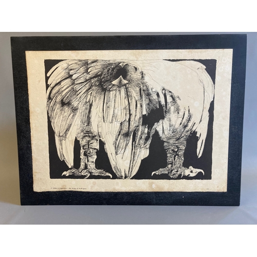 478 - TED HUGHES - Cave Birds, Ten Poems, Scholar Press, No.30 of a Ltd. ed. of 100 copies signed by Hughe... 