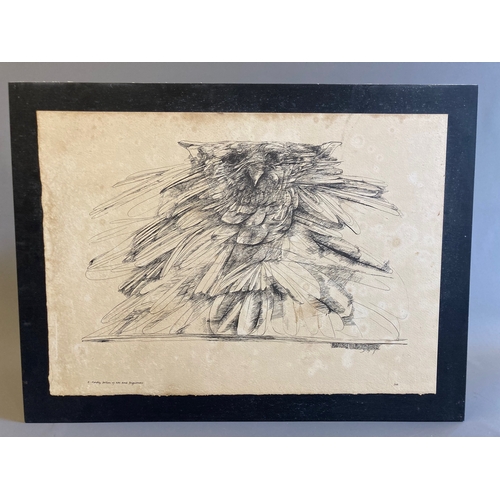 478 - TED HUGHES - Cave Birds, Ten Poems, Scholar Press, No.30 of a Ltd. ed. of 100 copies signed by Hughe... 