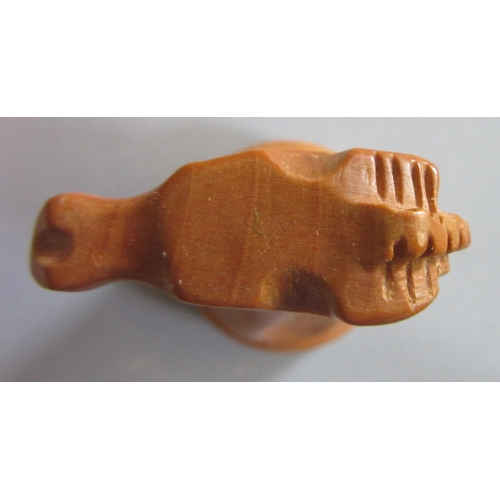 502 - A JAQUES STAUNTON CHESS SET, c.1981, in box and ebony, weighted, in green baize lined box with label... 