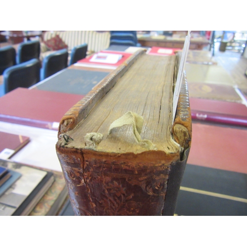 470 - THE ANTIQUITIES OF WARWICKSHIRE, William Dugdale, 1655, Thomas Warren, diced calf binding with taped... 