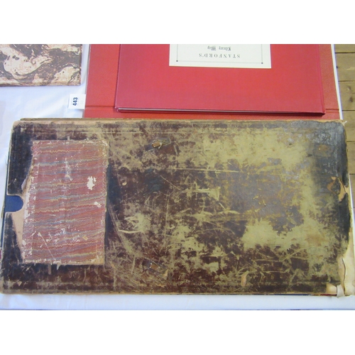 474 - ADAMS' ILLUSTRATED PANORAMA OF HISTORY, A H Walker, c.1878, very tall, thin folio bound in half red ... 