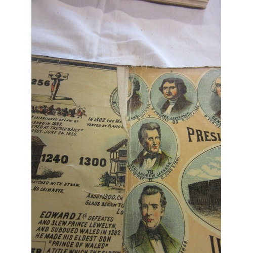 474 - ADAMS' ILLUSTRATED PANORAMA OF HISTORY, A H Walker, c.1878, very tall, thin folio bound in half red ... 