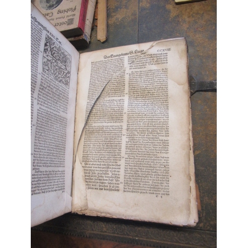 464 - ERASMUS, Paraphrasis Oder Postilla Teucsch, c.1548, Christoph Froschauer, Zurich. Small folio in con... 