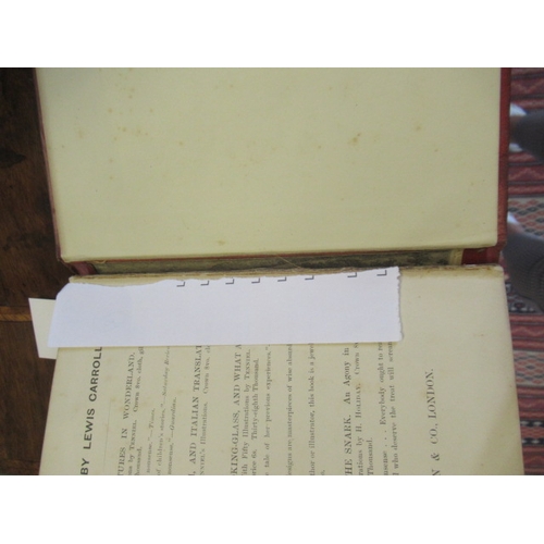 461 - ALICE IN WONDERLAND, Lewis Carroll, 1876, Macmillan, 51st Thousand; good condition, lower inner hing... 