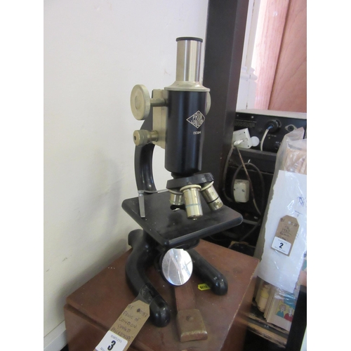 PRIOR OF LONDON CASED MICROSCOPE