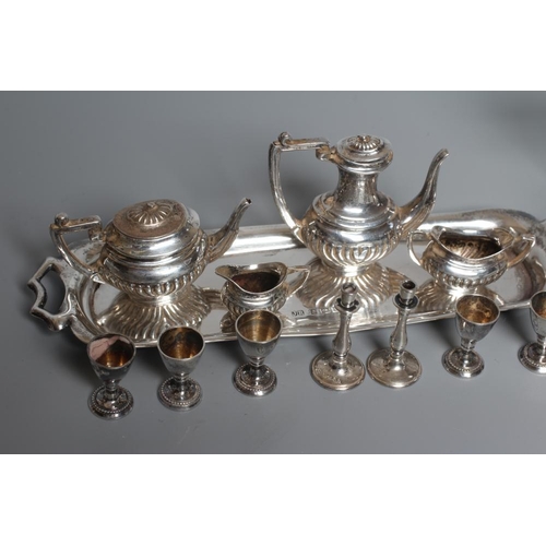 157 - A COLLECTION OF SILVER TOYS comprising a novelty café-au-lait pepperette by William Vale, Birmingham... 