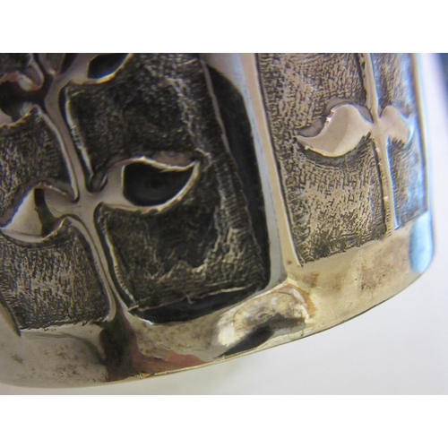 178 - AN AUSTRIAN SILVER BEAKER, early 19th century, of flared cylindrical form, the lower section chased ... 