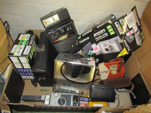 BOX OF CAMERAS