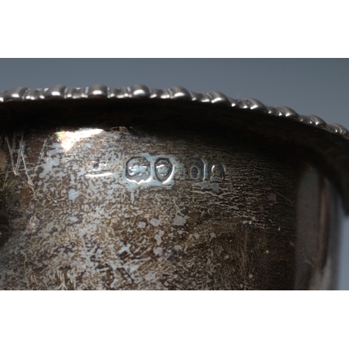 174 - A GEORGE IV SILVER WINE FUNNEL, maker's mark possibly WE, London 1829, with everted gadrooned rim an... 