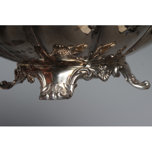 178 - A WILLIAM IV SILVER TEAPOT by Henry Wilkinson & Co., Sheffield 1834, of lobed squat globular form wi... 