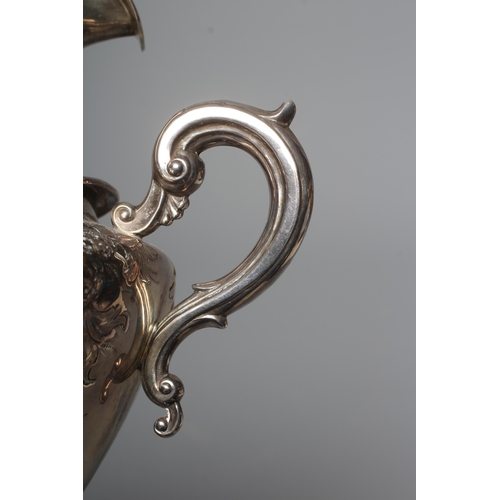 178 - A WILLIAM IV SILVER TEAPOT by Henry Wilkinson & Co., Sheffield 1834, of lobed squat globular form wi... 