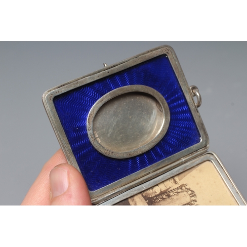 184 - A LATE VICTORIAN SILVER PENDANT FOLDING PHOTOGRAPH FRAME by Goldsmiths & Silvermiths Co. Ltd., Londo... 