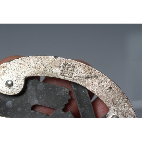 405 - A GERMAN THIRD REICH ASSAULT BADGE FOR 50 ENGAGEMENTS with JFS maker's marks, and vertical pin with ... 