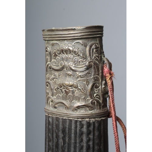409 - A TURKISH YATAGAN, 19th century, with 28 1/4