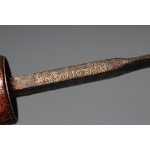 413 - A SWAGGER SWORD STICK, early 20th century, by Swaine & Adeney, the 13 1/2
